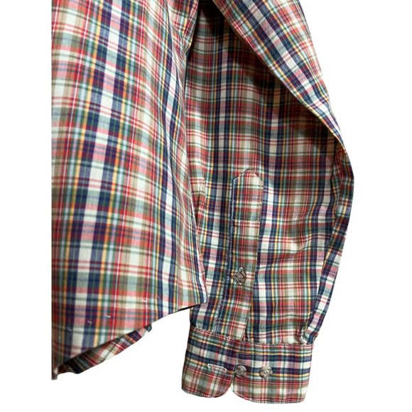 Country Craft Vintage Long Sleeve Purple Plaid Collared Button Down Shirt - Picture 5 of 7